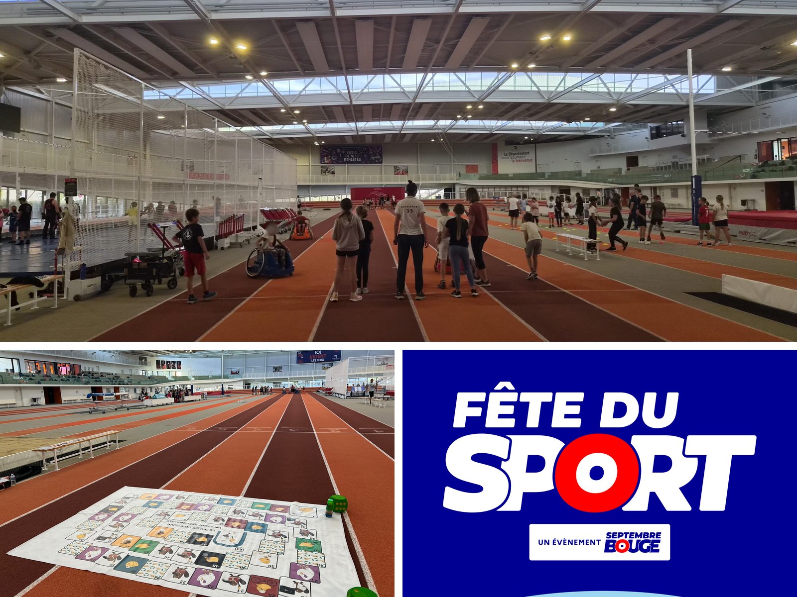  Fête du Sport 2026 : ateliers sportifs et jeu géant sur la piste d'une salle d'athlétisme