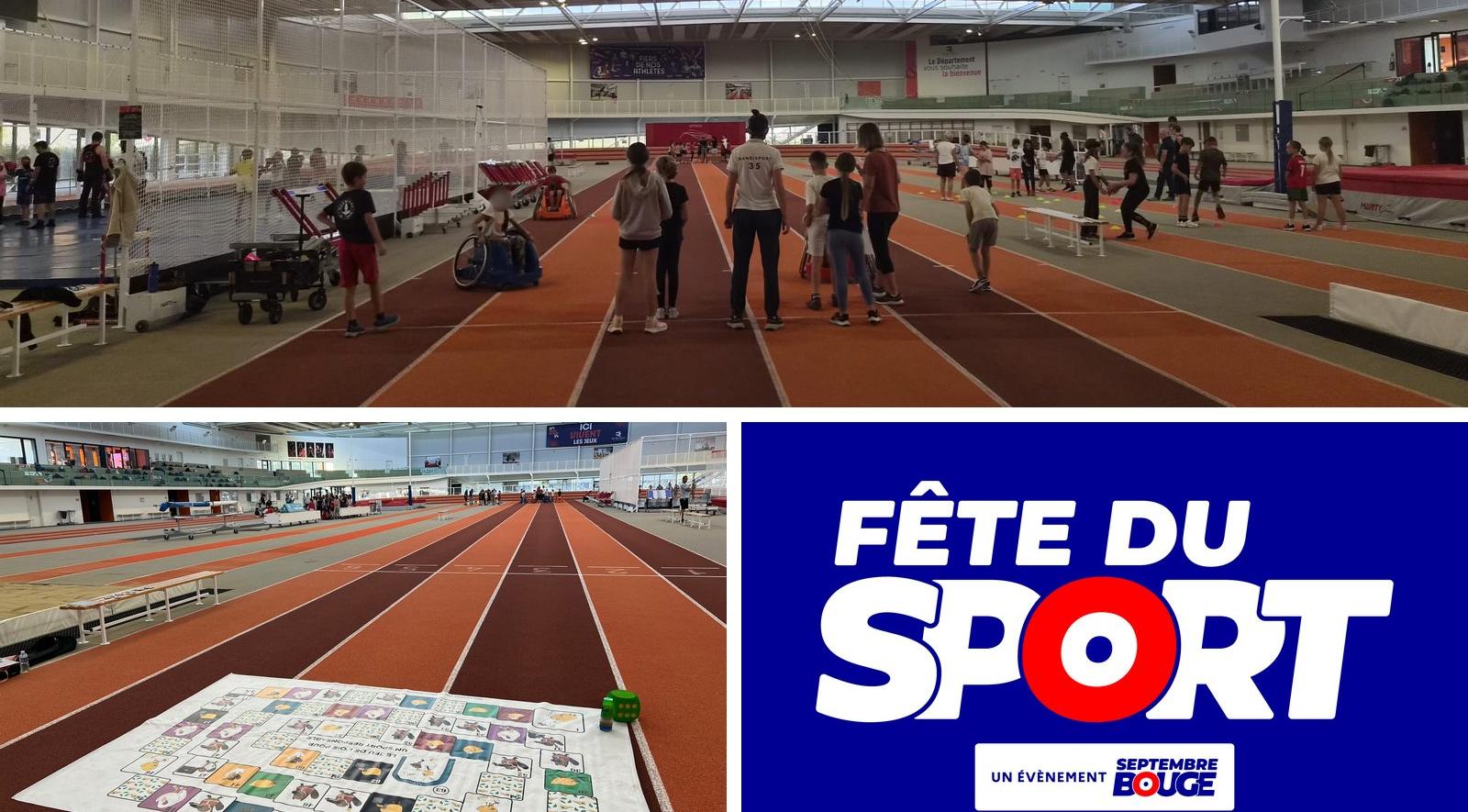  Fête du Sport 2026 : ateliers sportifs et jeu géant sur la piste d'une salle d'athlétisme